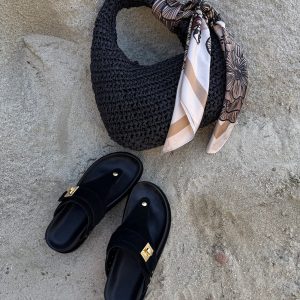 THONA SANDAL AND DAENRYS BAG BLACK BUNDLE