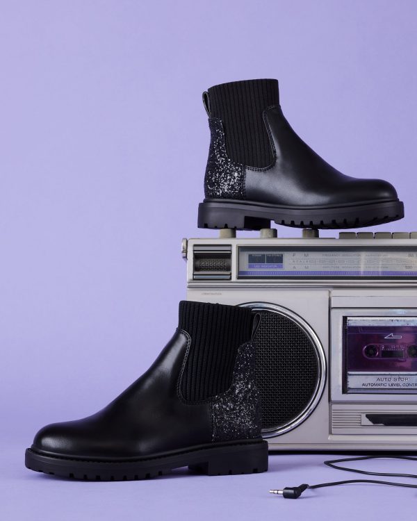 KIDS' LILYANA BLACK GLITTER - Image 6