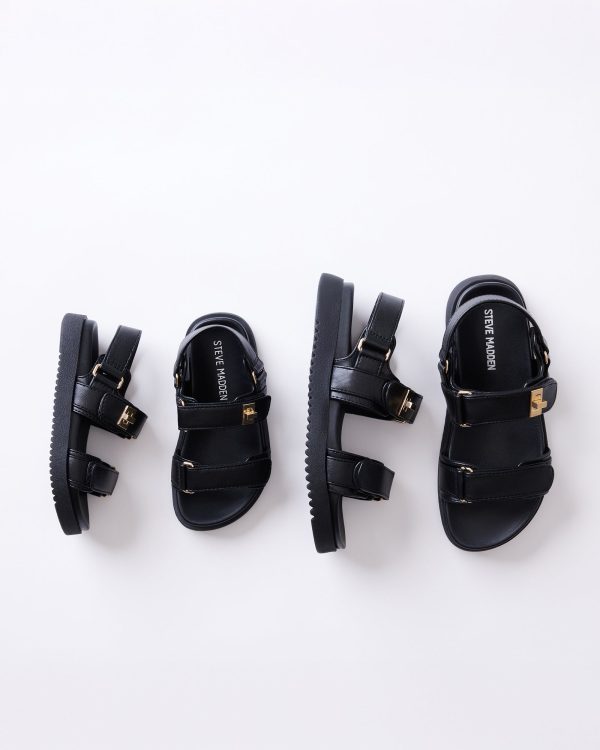 KIDS' AND TODDLERS' MONA BLACK SANDAL BUNDLE