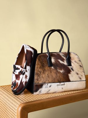 MADISON LOAFER AND HADLEE BAG COW PRINT BUNDLE