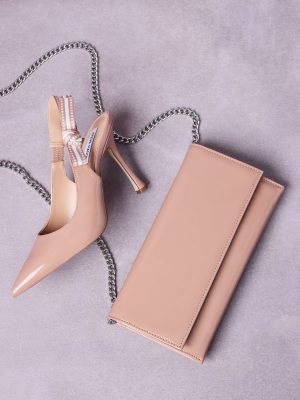BRI HEEL AND JULIANA BAG BLUSH PATENT BUNDLE