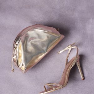 JYPSEY HEEL AND HAILEE BAG GOLD BUNDLE