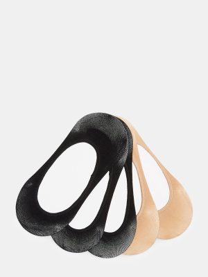 NO-SHOW SOCKS BLACK/TAN
