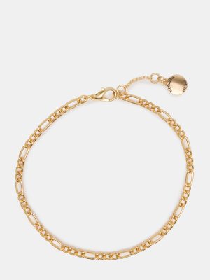 FIGARO CHAIN ANKLET GOLD