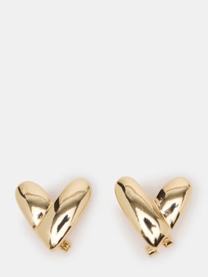 HEART STUD EARRINGS GOLD