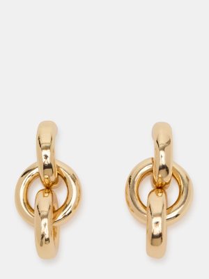 LOCK DROP EARRINGS GOLD
