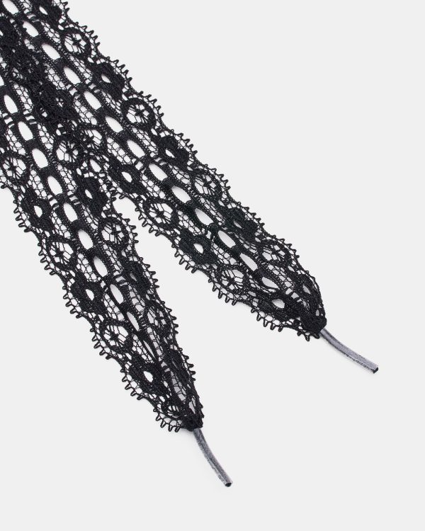 SHOE LACES AND CHARMS LACE BLACK - Image 7