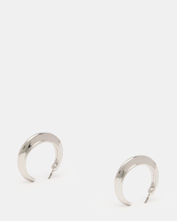 SMALL HOOP EARRINGS SILVER - Image 3
