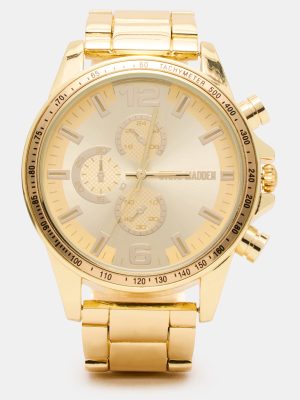 MEN'S STAINLESS STEEL WATCH GOLD