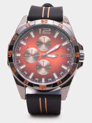 MEN'S ALLOY WATCH BLACK/RED