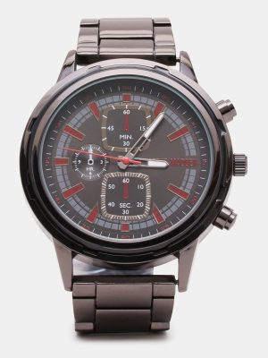 MEN'S STAINLESS STEEL WATCH BLACK