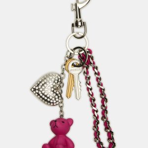 BEARY BAG CHARM FUCHSIA