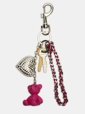 BEARY BAG CHARM FUCHSIA