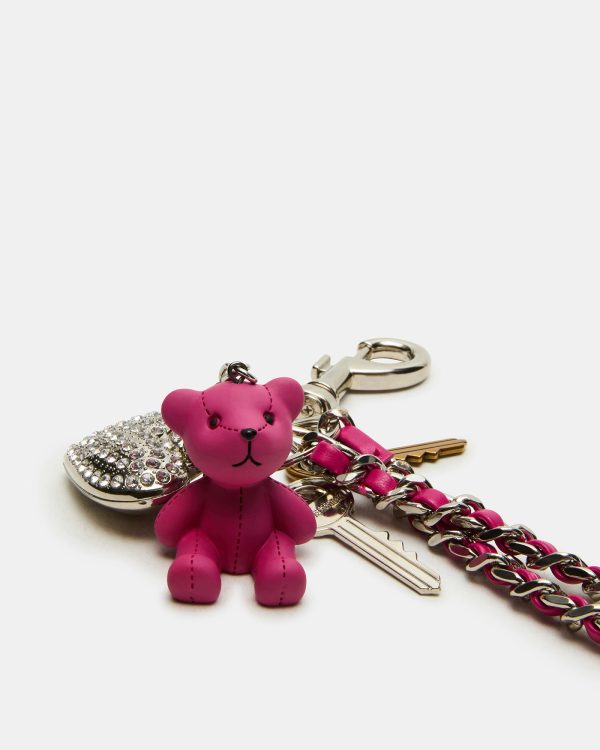 BEARY BAG CHARM FUCHSIA - Image 3