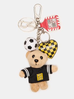 GOAL BAG CHARM BLACK/YELLOW