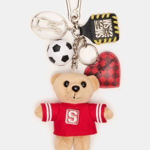 GOAL BAG CHARM RED MULTI