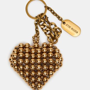 HEART BAG CHARM GOLD