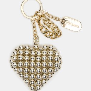 HEART BAG CHARM PEARL