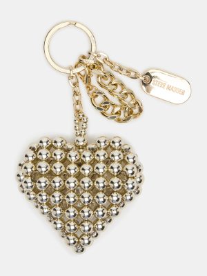 HEART BAG CHARM PEARL
