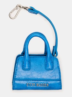 MICRO TOTE BAG CHARM BLUE