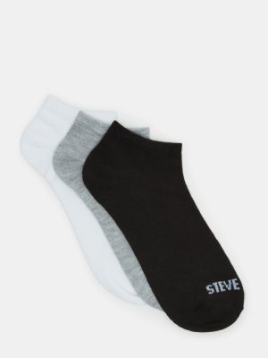 BASIC LOW CUT SOCKS BLACK/WHITE