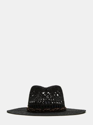 WESTERN PANAMA HAT BLACK
