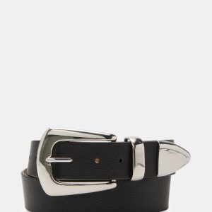 PUFFY 3-PIECE HARDWARE BELT BLACK