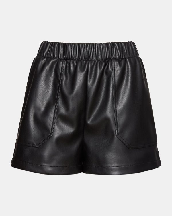 FAUX THE RECORD SHORT BLACK - Image 6