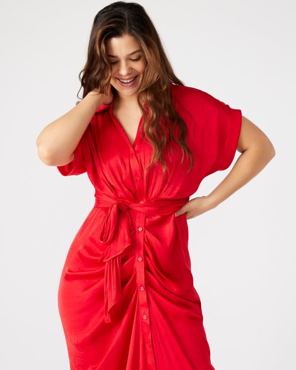 TORI DRESS RED - Image 5