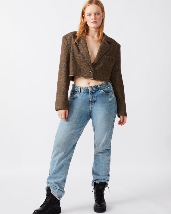 RUPI CROPPED BLAZER BROWN - Image 4
