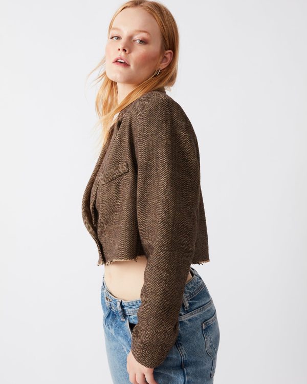 RUPI CROPPED BLAZER BROWN - Image 2