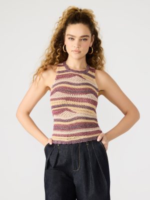 HANNAH TOP RED MULTI
