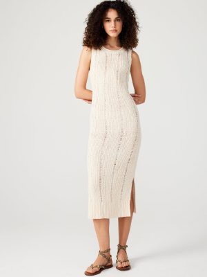 AMIRAH SWEATER DRESS BEIGE