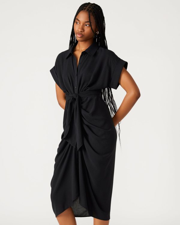 TORI KNIT DRESS BLACK - Image 3