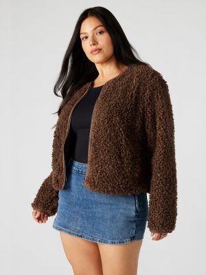 TEDDY JACKET BROWN