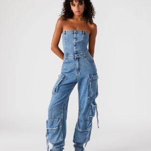 DUO DENIM JUMPSUIT