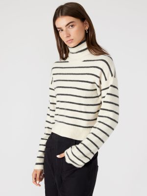 NARSHA SWEATER WHITE/BLACK
