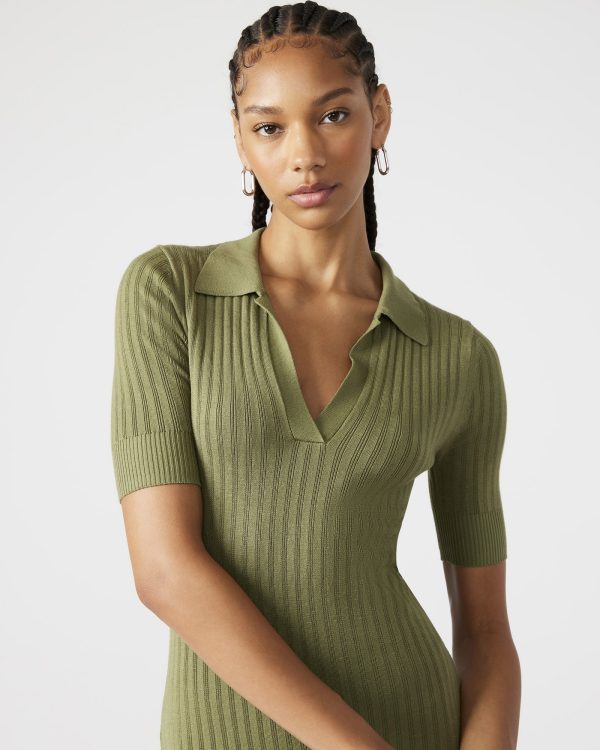 LINDY DRESS OLIVE - Image 3