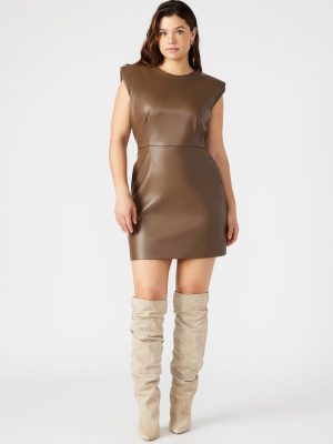 BELEN DRESS BROWN