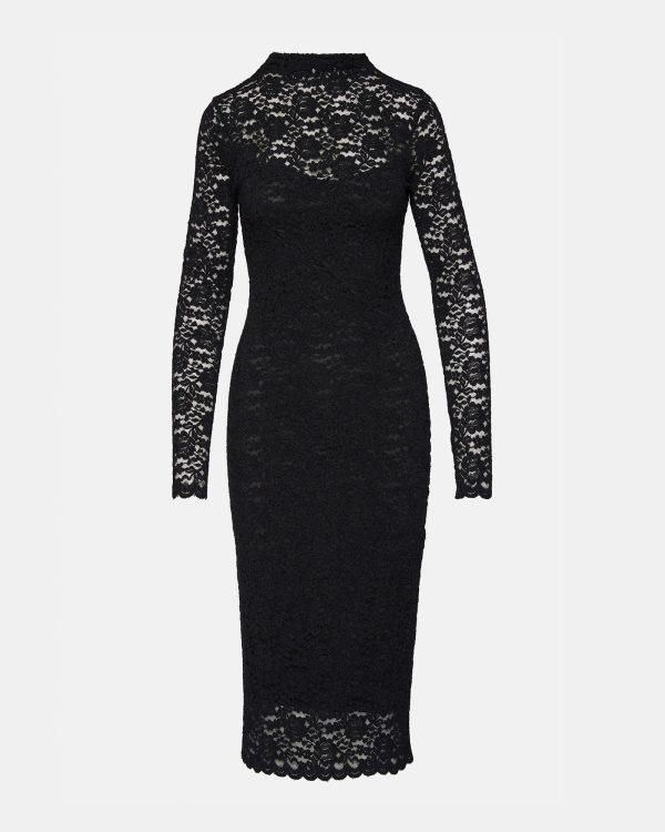 VIVIENNE LACE DRESS BLACK - Image 4