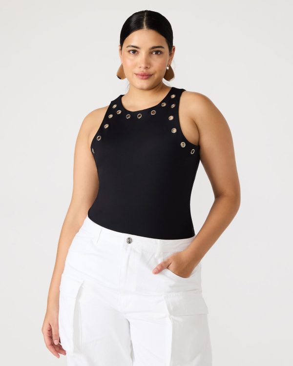 NICO GROMMET BODYSUIT BLACK - Image 2
