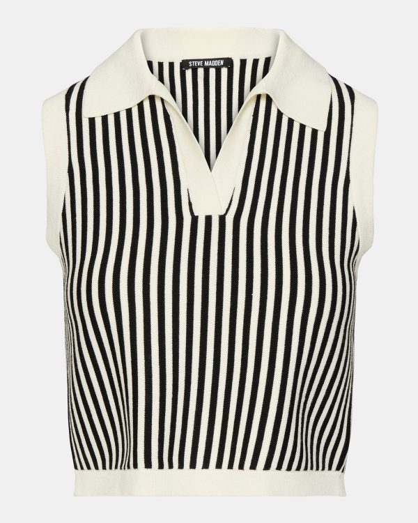 AMERY SWEATER BLACK/WHITE - Image 5