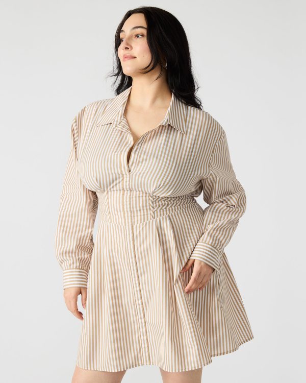 ARIA DRESS TAUPE - Image 4