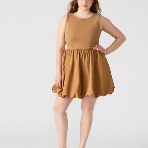 PALERMO DRESS CARAMEL
