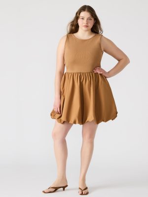 PALERMO DRESS CARAMEL