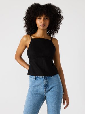 TIEGAN TOP BLACK