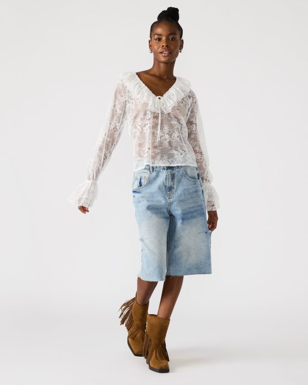 HAMPTON LACE BLOUSE WHITE - Image 6