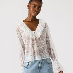 HAMPTON LACE BLOUSE WHITE