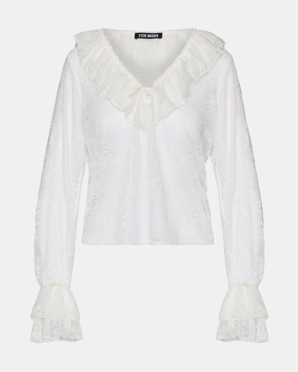 HAMPTON LACE BLOUSE WHITE - Image 8