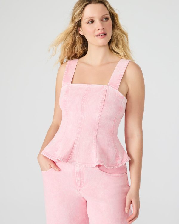 PENELOPI DENIM TOP PINK - Image 2